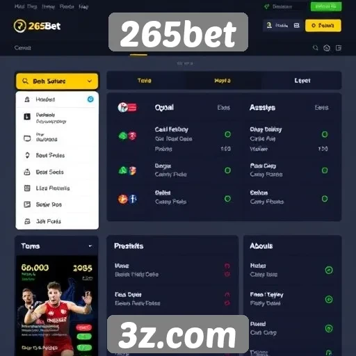 Análise das funcionalidades do site 265bet
